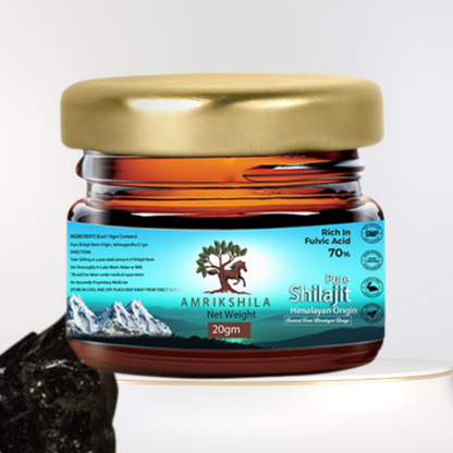 AMRIKSHILA SHILAJIT RESIN (WITH ASHWAGHANDA)