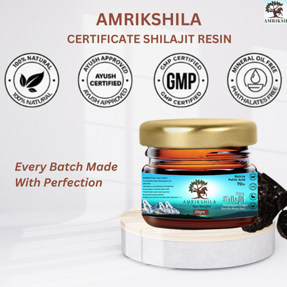 AMRIKSHILA SHILAJIT RESIN (WITH ASHWAGHANDA)